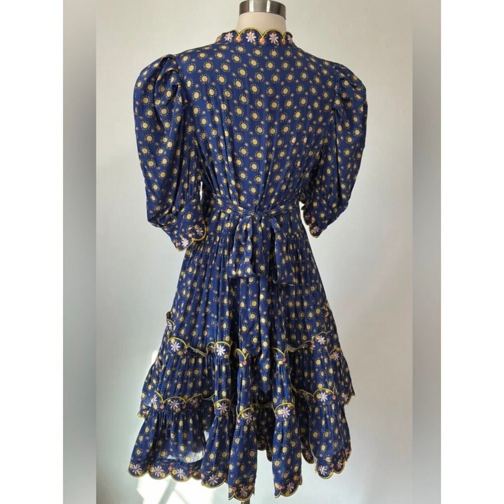Celia B by Anthropologie Andromeda Dress in Blue Size Large - Picture 3 of 9